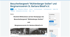 Desktop Screenshot of besucherbergwerk.bleialf.org